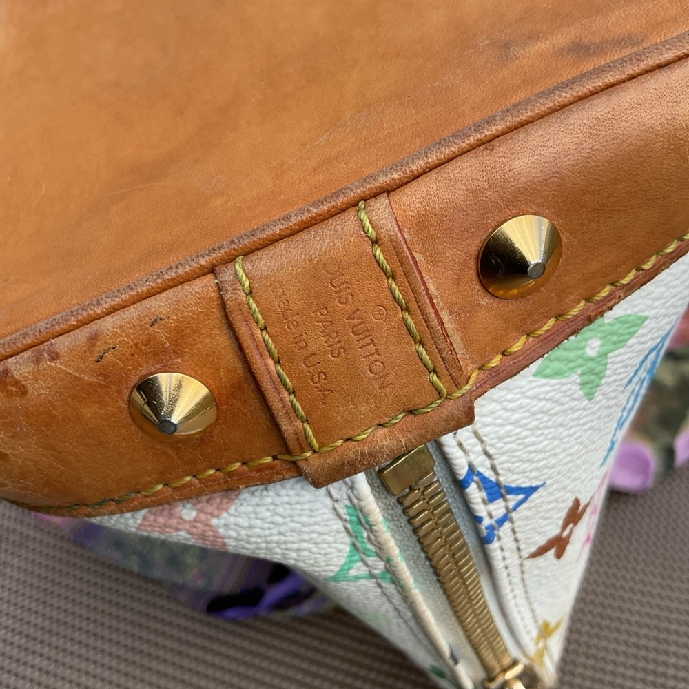 💕Louis Vuitton💕 White multicolored Alma pm SD0074 - Picture 6 of 14